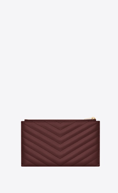 monogram pochette à billets en cuir embossé grain de poudre